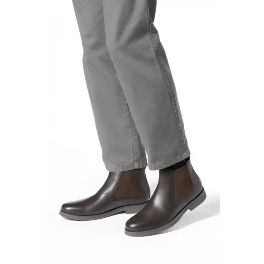 Geox Claudio Man Ankle Boot Brown Leather Chelsea Style Breathable Casual Chic Urban Design Men's Footwear Size 43 Comfortable Stylish Boot U2658A.00043.C6009 - Geox - Image 13