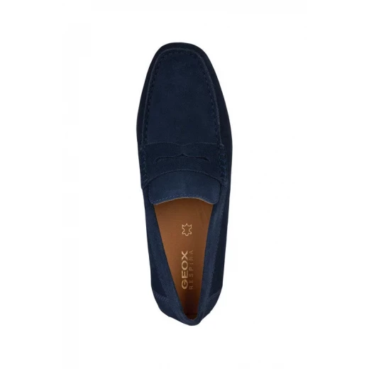 Geox Kosmopolis Grip Men's Loafer Navy Suede 46 Breathable Traction - Geox - Image 6