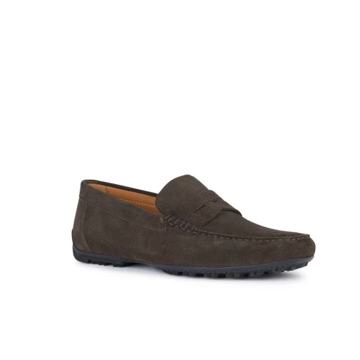 Geox Kosmopolis + Grip Men's Loafers Dark Brown Suede U35CFB.00020.C6021 Breathable Loafer for Men with Gripping Outsole for Excellent Traction in Wet Terrain Size 44 Fast Delivery - Geox - Image 3