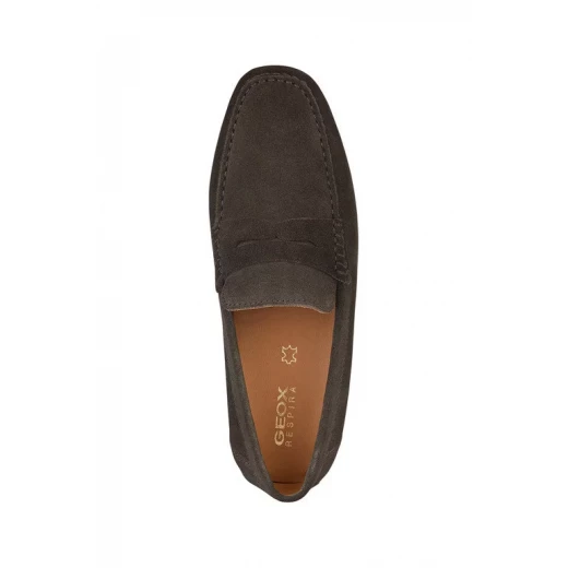 Geox Kosmopolis + Grip Men's Loafers Dark Brown Suede U35CFB.00020.C6021 Breathable Loafer for Men with Gripping Outsole for Excellent Traction in Wet Terrain Size 44 Fast Delivery - Geox - Image 6