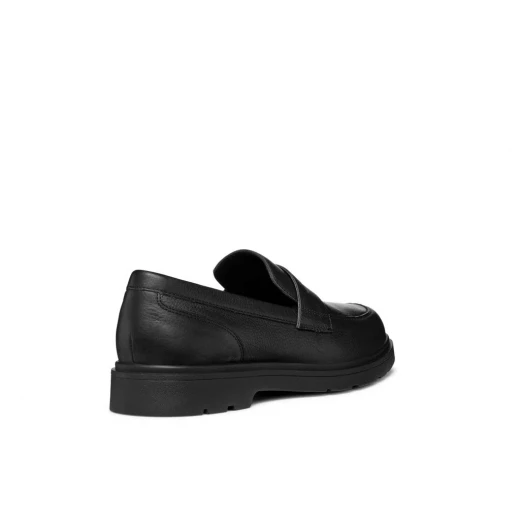 Geox Spherica EC1 Men's Loafer Black Tumbled Leather Breathable Cushioned Comfort 46 Easy Exchange Fast Delivery Formal Style Footwear - Image 6