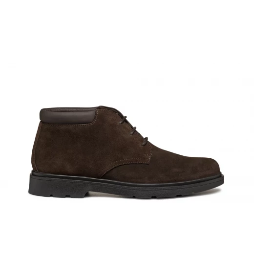 حذاء جوركس سفيريكا EC1 رجالي للكاحل من جلد الشمواه بني داكن، تصميم حذاء صحراوي برباط مع نعل فائق التوسيد، مقاس 45، جاهز لأناقة المدينة - جيوكس - Image 2