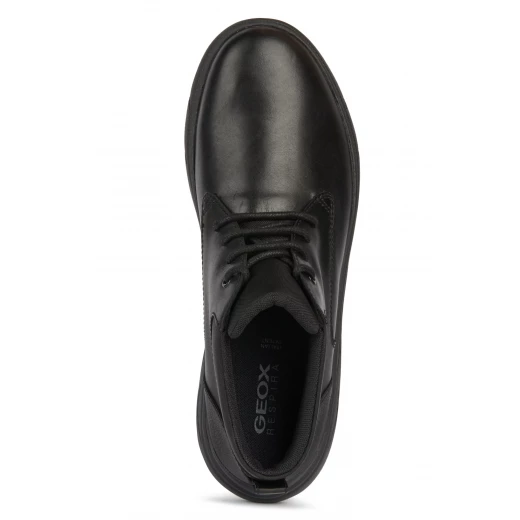Geox Portello Man Black Leather Breathable Shoes Size 42 with Patented Waterproof Technology for All Day Comfort and Temperature Regulation - Geox - Image 7