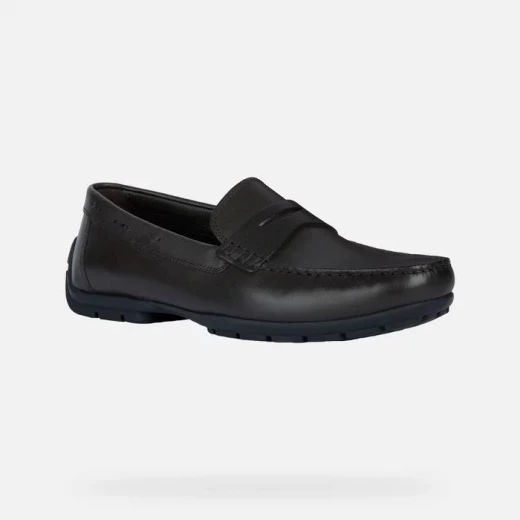 Geox Moner 2Fit Men's Loafer Coffee Leather Breathable Comfortable Grippy Outsole Versatile Elegant 43 Italian Design Easy Exchange Fast Delivery Premium Quality - Geox - Image 3