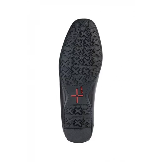 حذاء لوفر رجالي Geox Kosmopolis + Grip W مقاس 46 أسود مريح جيد التهوية حذاء حضري جلد عادي نعل خارجي ممسك ممتاز يوفر جرًا رائعًا توصيل سريع سهل الاستبدال - كوزموبوليس - Image 6