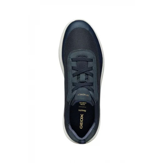 حذاء رياضي Geox Spherica Man Navy للرجال: خفيف الوزن، مسامي، مبطن، يتميز بجزء علوي شبكي وتأثير نوبوك. متوفر بمقاس 44. - جيوكس - Image 9