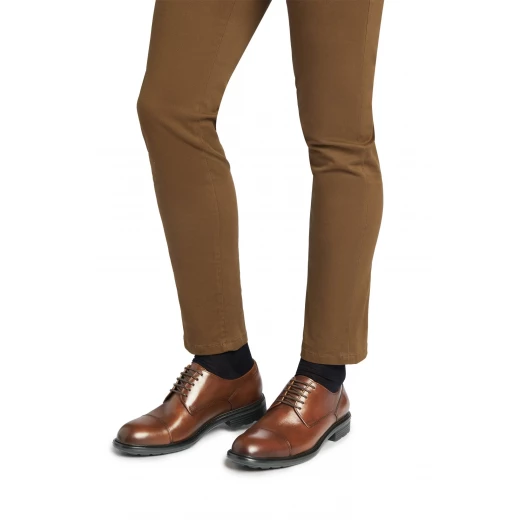 حذاء رسمي رجالي من Walk Pleasure جلد كونياك مقاس 41 U46CGF.00039.C6001 خفيف الوزن ومريح تصميم للأعمال والمناسبات الخاصة - جيوكس - Image 3