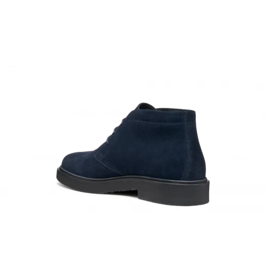 Massimiano Men's Navy Suede Lace Up Ankle Boots Comfortable Breathable Desert Boot Inspired U46H9A.00022.C4064 Size 45 - Geox - Image 8