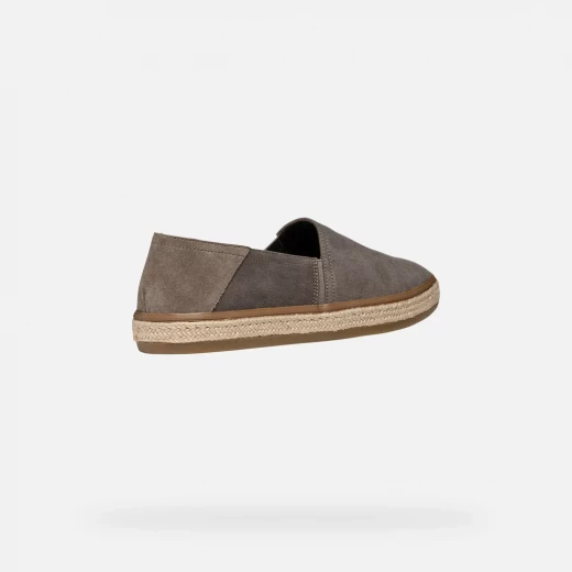Geox Pantelleria Men's Espadrille Sneakers Dove Grey Canvas 44 - Geox - Image 7