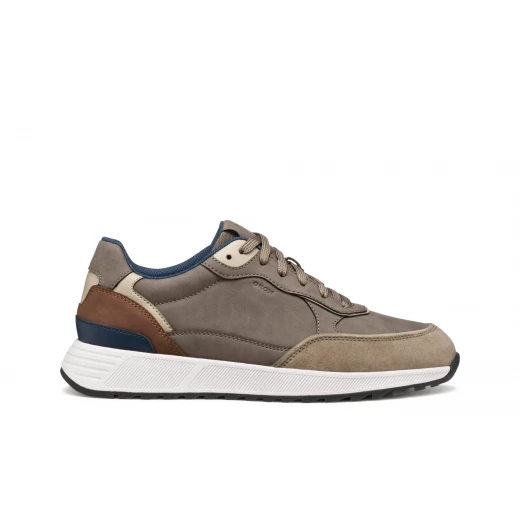 Molveno Man Dove Grey Sneakers with Nubuck Effect Upper and Suede Detailing, Contemporary Urban Style, Energize Casual Looks, Size 41, U55F1B.0EK22.C1018 - Geox - Image 11