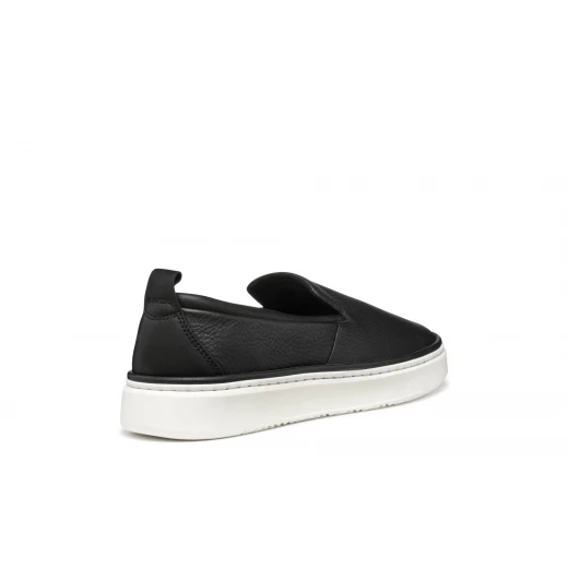 Geox Zackerty Man Slip On Sneakers Black Tumbled Leather Breathable Lightweight Summer Shoes For Men Size 42 Sporty Charm Casual Appeal SKU: U55HPA.00046.C9999 - Geox - Image 6