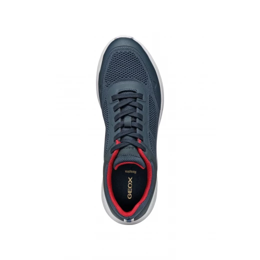 Klaiver Man Running Sneakers Navy Blue 42 Lightweight Breathable Knitted Fabric TPU Thermoplastic Sport Shoes for Men Off Duty City Routine U55LBB.06K9J.C4002 - Geox - Image 9