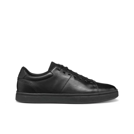 Baltmoore Men's Leather Sneakers Black Size 43 Breathable City Shoes - Geox - Image 11