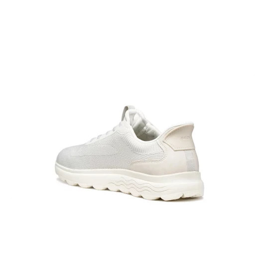 Geox Spherica Plus Man Sneakers Off White 40 Featuring Fast In Technology Easy Entry Breathable Knitted Fabric Nubuck Effect Ultra Cushioning Casual Style Men's Shoes - Geox - Image 6