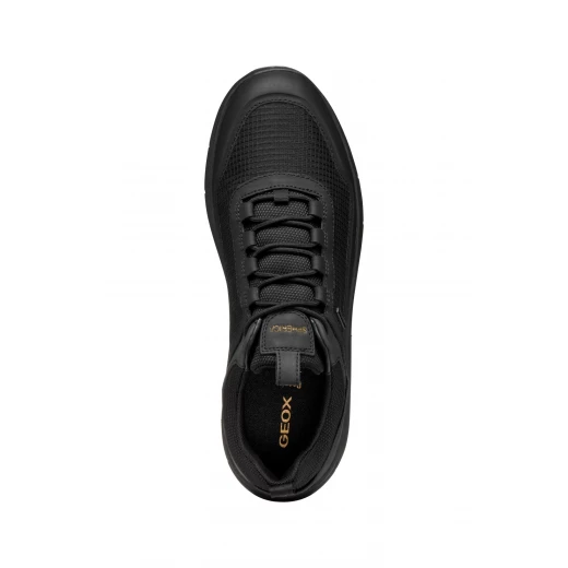 حذاء رياضي رجالي Geox Spherica 4X4 B ABX أسود مقاس 46 مقاوم للماء، مبطن، مريح، مناسب للمدينة - جيوكس - Image 10