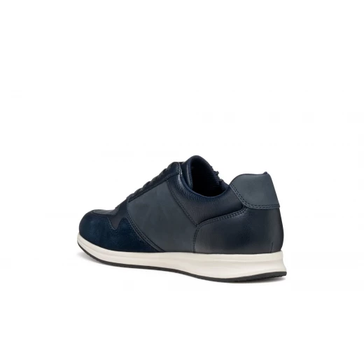Avery Man Sneakers Navy Blue Nubuck Leather Effect Casual Shoes Size 44 - Geox - Image 7