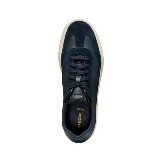 Geox Baltmoore Men's Low Cut Sneakers Navy Blue Crafted From Soft Nappa Leather With Suede Detailing, Breathable & Comfortable City Dressing Shoe, Size 41 - Geox - Image 10
