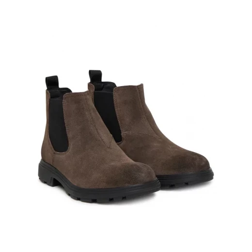 Meiern Man Ankle Boots in Mud Suede for Men Size 42 Comfortable City Style Contemporary Design Crafted from Soft Suede U56LZA.00023.C6372 - Geox - Image 3