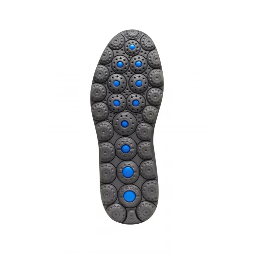 حذاء رياضي رجالي Geox Spherica Plus باللون البني الداكن مصنوع من جلد النابا والشمواه يتميز بتصميم مبطن للغاية مع تقنية الدخول السريع لسهولة الارتداء مقاس 43 - جيوكس - Image 5