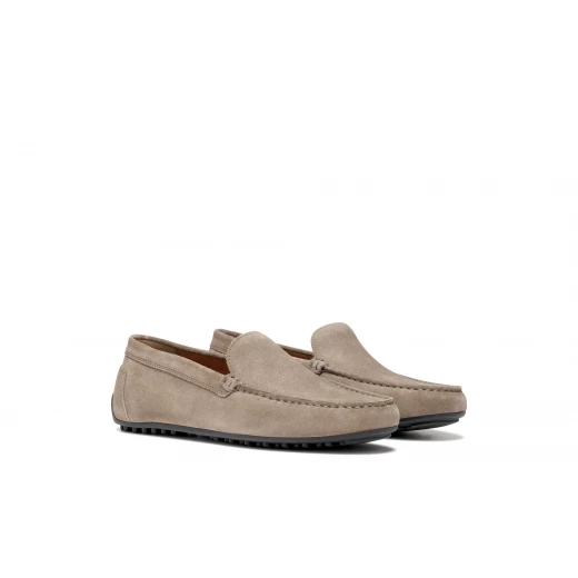 Istria Man Dove Grey Suede Loafer 42 Metropolitan Style Men's Shoes Comfortable Breathable Flexible Design Perfect for City Wear Soft Suede Construction U653KC.00022.C1018 - Image 7