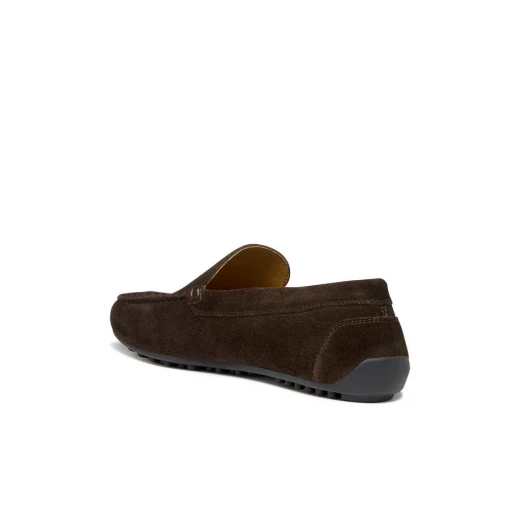 Istria Man Loafer Dark Brown Suede Shoes Size 44 for Men. Elegant Metropolitan Style with Breathable and Comfortable Design. Perfect for Modern Look. Item Code U653KC.00022.C6006 - Geox - Image 6