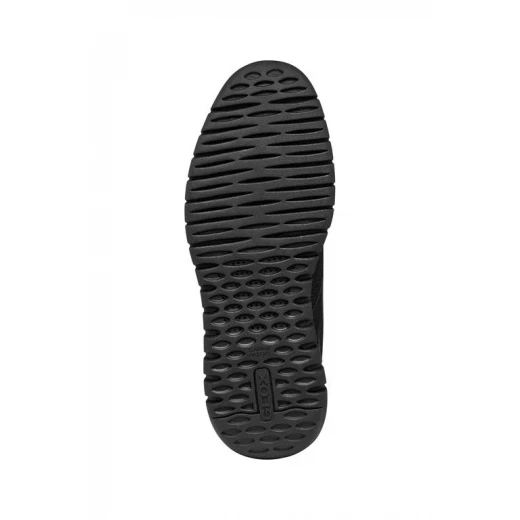 Flextride F Plus Men's Urban Slip On Shoes Black Color Size 40 with Mesh and Coated Leather Construction Easy Quick Fit Design Comfortable and Stylish Footwear - Geox - Image 10