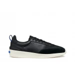 GXRN-02 Men's Running Sneaker Black Color Low Top 45 Size Nappa Leather and Mesh Breathable Comfortable Retro 1970s Inspired Blue Touch Collection U655JA.08514.C9999 - Geox