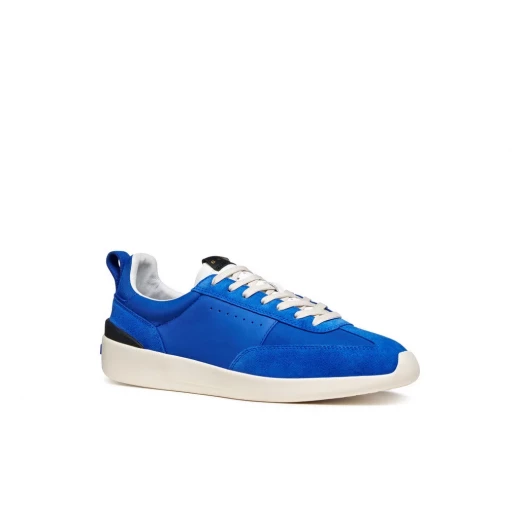GXRN-02 Men's Running Sneaker Royal Blue Touch Collection Breathable Comfort Nappa Leather Recycled Fabric Retro 1970s Design Size 41 Contemporary Style - Geox - Image 3