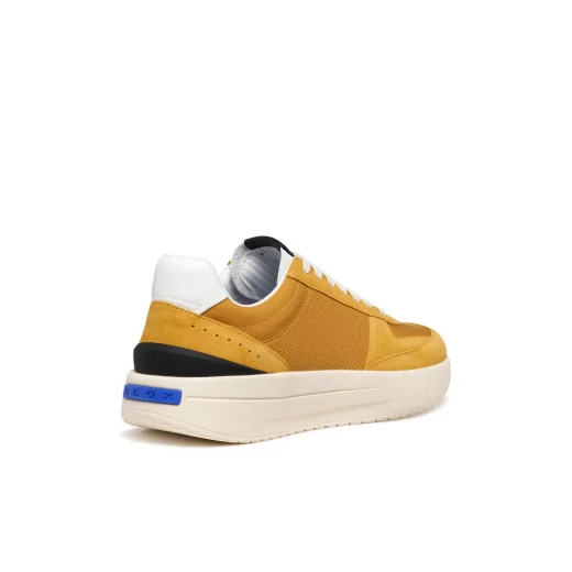 Blue Touch GXRN 01 Men's Sneakers: Stylish Suede and Mesh High Sole Shoes for Urban Modern Looks, Super Breathable and Comfortable, Available in Yellow, Size 45, U656KA.02214.C2000 - Geox - Image 4