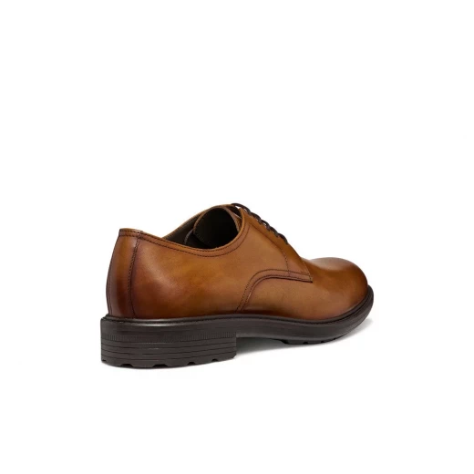 حذاء ووك بليجر بي للرجال من الجلد بلون كونياك مقاس 43 يتميز بتصميم جيد التهوية وتوسيد فائق، مثالي للعمل أو المناسبات الخاصة U657KA.00043.C6001 - Image 4