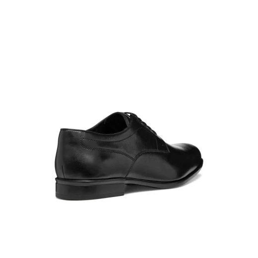 Iacopo Man Black Leather City Shoes for Men Size 42 Elegant Footwear Perfect for Important Occasions Stylish Design Comfortable Fit ITEMCODE U659GA.00043.C9999 - Geox - Image 4