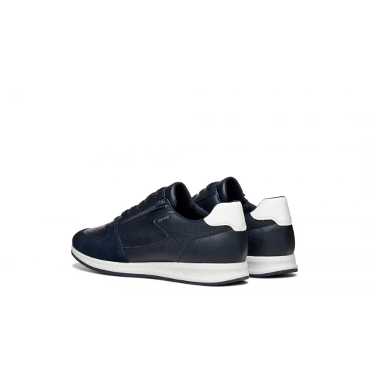 حذاء رياضي أفيري رجالي أزرق كحلي جلد سويدي تأثير سحاب جانبي 45 - جيوكس - Image 8