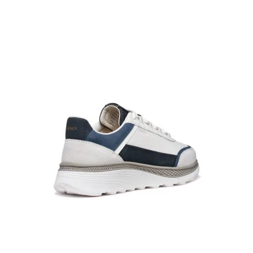 Geox Spherica Actif X1 Men's Sneakers White 45 US Size Breathable Mesh and Coated Leather Running Inspired Design Enhanced Rebound Effect Stylish and Comfortable Footwear for Men - Geox - Image 5