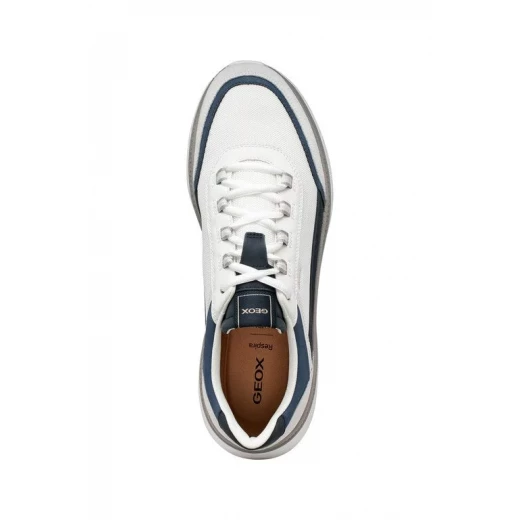 Geox Spherica Actif X1 Men's Sneakers White 45 US Size Breathable Mesh and Coated Leather Running Inspired Design Enhanced Rebound Effect Stylish and Comfortable Footwear for Men - Geox - Image 9