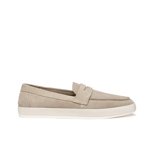 Serifos Men's Suede Loafer in Sand, Modern Design with Clean Lines for Everyday Wear, Sizes Available: 42, Comfortable Slip On Style, Perfect for Office and Leisure