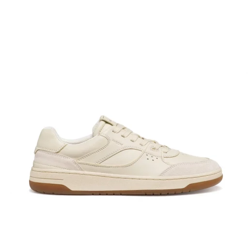 Sedral Court Men's Papyrus Sneakers: Stylish Urban Design Crafted From Soft Nappa Leather and Suede. Modern Sports Inspired Comfort. EU Size 44. - Geox - Image 2