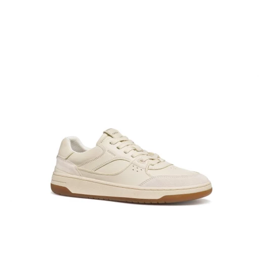 Sedral Court Men's Papyrus Sneakers: Stylish Urban Design Crafted From Soft Nappa Leather and Suede. Modern Sports Inspired Comfort. EU Size 44. - Geox - Image 3