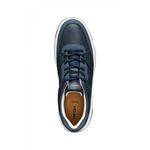 Sedral Court Men's Tennis Inspired Sneakers in Navy Blue with Nubuck Effect and Coated Leather for Everyday Wear, Size 40. Modern Style. ITEMCODE: U65M5C.0EK9B.C4002. - Geox - Image 9