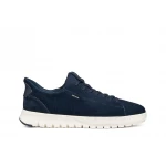 Flextride Plus Men's Navy Suede Sneakers: Effortless Comfort & Modern Style. Easy Slip On Design, Perfect for Everyday Wear. Size 40 - Geox