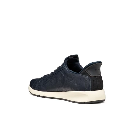 Geox Aerantis Plus Men's Sneakers Navy 42, Hands Free Fit, Breathable Leather Upper, Active Chic Style, Comfort and Cool Feet, Item Code U65MUA.00046.C4002 - Geox - Image 5