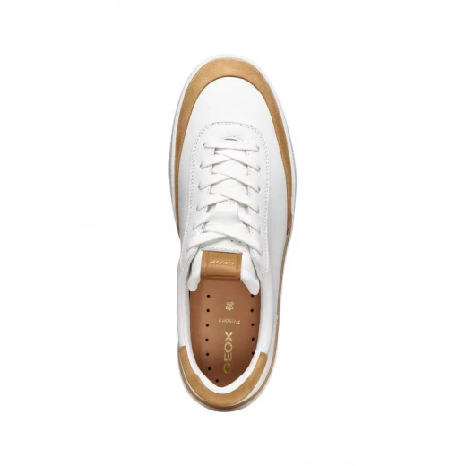 Dynamia Men's Sneakers White Nappa Leather and Nubuck Casual Shoes Size 41 - Geox - Image 6