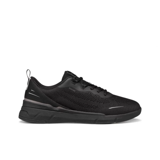 حذاء رياضي رجالي فيتور أسود مقاس 46 تصميم رياضي عصري مصنوع من نسيج شبكي مسامي وألياف لدنة مريح وأنيق كود المنتج U65N8B.06K15.C9999 - جيوكس - Image 2