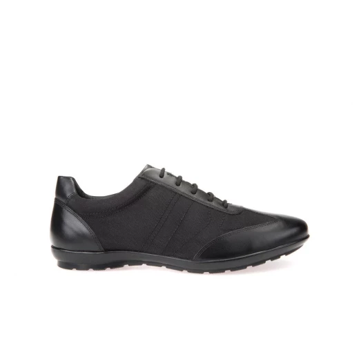 Geox Symbol Man Casual Shoes Black Leather 41 EU Outfit Friendly Versatile Design Comfort U74A5B.01143.C9999 Fast Delivery Easy Exchange - Geox - Image 2