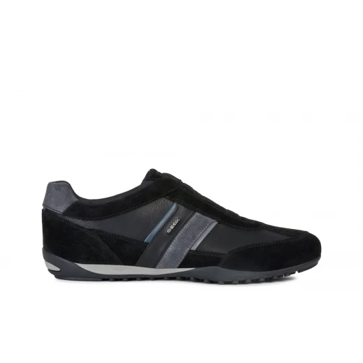 Wells Man Sneakers Black Suede and Leather Effect Casual Shoes 41 - Geox - Image 14