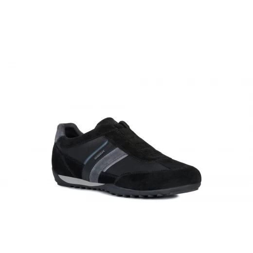 Wells Man Sneakers Black Suede and Leather Effect Casual Shoes 41 - Geox - Image 15
