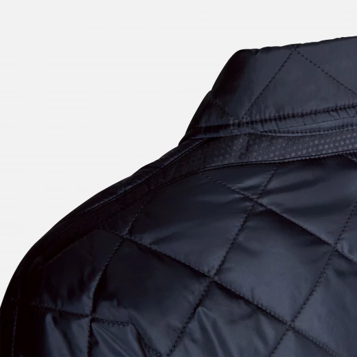Asheely Woman Mid Length Quilted Jacket Navy Blue 44 Windproof Polyester - Geox - Image 7