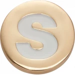 زينة حرف S ذهبي لكروكس، إكسسوار شخصي يبرز أسلوبك، سهل التركيب، تصميم متين، متوافق مع جميع موديلات كروكس - كروكس