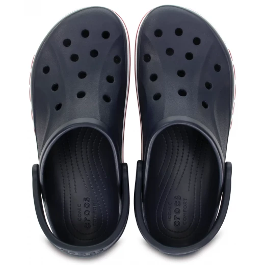 Crocs Unisex Bayaband Clog Navy Sandals Featuring Croslite Material Comfortable Outdoor Footwear with Pivoting Heel Straps Sizes 42 43 for Secure Fit Casual Style - Crocs - Image 3