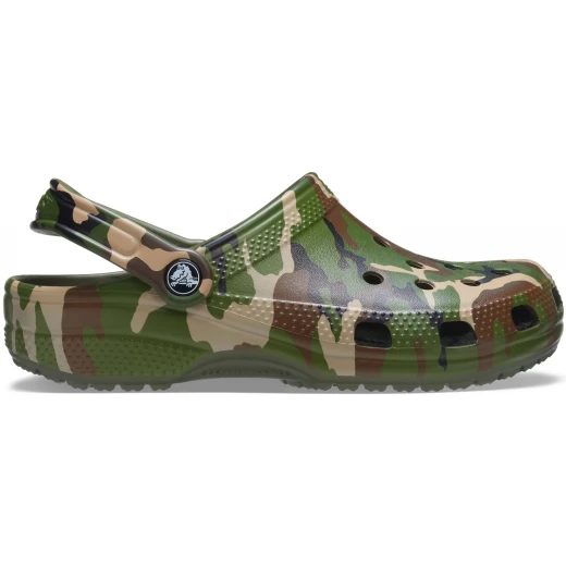 Crocs Unisex Classic Printed Camo Clog in Military Design, Featuring Iconic Crocs Comfort, Lightweight and Durable for Size 43 44 Footwear - Crocs - Image 2