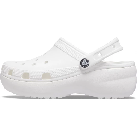 Crocs Classic Platform Clog Women's White Comfortable Slip On Shoes 36 37 - Crocs - Image 4